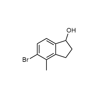 5-溴-4-甲基-茚满-1-醇结构式