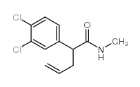 2-(3,4-二氯苯基)-4-戊烯酸 n-甲酰胺结构式
