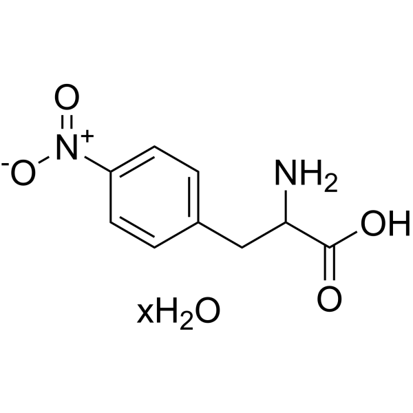 4-硝基-DL-苯丙氨酸水合物结构式