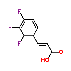 (2E)-3-(2,3,4-Trifluorophenyl)acrylic acid Structure