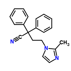 4-(2-Methyl-1H-iMidazol-1-yl)-2,2-diphenylbutanenitrile Structure