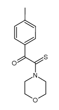 1-(4-methylphenyl)-2-morpholino-2-thioxo-1-ethanone结构式
