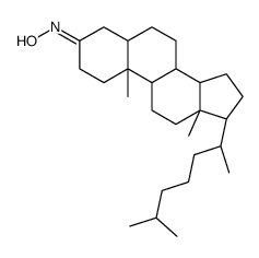 N-[(8R,9S,10S,13R,14S,17R)-10,13-dimethyl-17-[(2R)-6-methylheptan-2-yl]-1,2,4,5,6,7,8,9,11,12,14,15,16,17-tetradecahydrocyclopenta[a]phenanthren-3-ylidene]hydroxylamine结构式