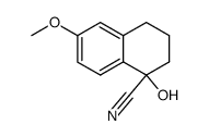 1-Cyano-1-hydroxy-6-methoxytetralon结构式