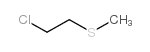 2-chloroethyl methyl sulfide Structure