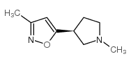 Isoxazole, 3-methyl-5-[(3S)-1-methyl-3-pyrrolidinyl]- (9CI)结构式