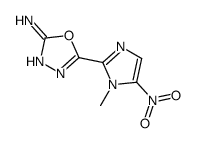 5-(1-methyl-5-nitroimidazol-2-yl)-1,3,4-oxadiazol-2-amine Structure