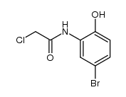 4-bromo-2-(2-chloro-acetylamino)-phenol结构式