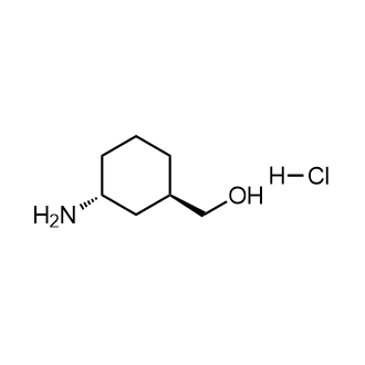 ((1R,3R)-3-氨基环己基)甲醇盐酸盐结构式