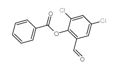2,4-二氯-6-甲酰基苯甲酸苯酯结构式