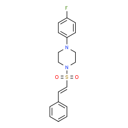 (E)-1-(4-fluorophenyl)-4-(styrylsulfonyl)piperazine Structure