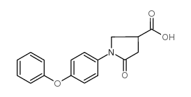 5-氧代-1-(4-苯氧基苯基)吡咯烷-3-羧酸结构式