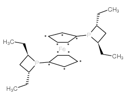 (+)-1,1’-双((2R,4R)-2,4-二乙基膦)二茂铁结构式