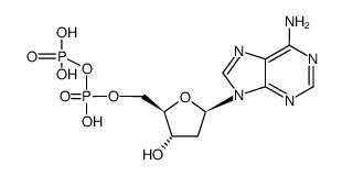 [[(2R,3S,5R)-5-(6-aminopurin-9-yl)-3-hydroxy-oxolan-2-yl]methoxy-hydroxy-phosphoryl]oxyphosphonic acid Structure