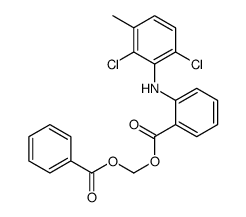 benzoyloxymethyl 2-(2,6-dichloro-3-methylanilino)benzoate结构式