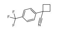 1-(4-(trifluoromethyl)phenyl)cyclobutanecarbonitrile结构式