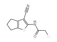 2-氯-N-(3-氰基-5,6-二氢-4H-环戊[b]噻吩-2-基)-乙酰胺结构式