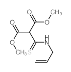 dimethyl 2-(prop-2-enylthiocarbamoyl)propanedioate Structure