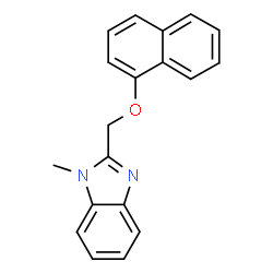 1-methyl-2-((naphthalen-1-yloxy)methyl)-1H-benzo[d]imidazole结构式