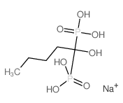 sodium,(1-hydroxy-1-phosphonopentyl)phosphonic acid Structure