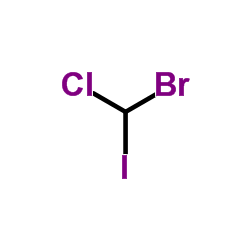 Bromochloroiodomethane Structure