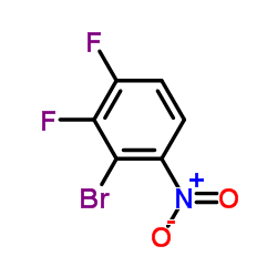 2-溴-3,4-二氟硝基苯结构式