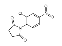 1-(2-chloro-4-nitrophenyl)pyrrolidine-2,5-dione结构式