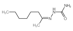 Methyl hexyl ketone semicarbazone Structure