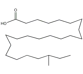 22-甲基二十四(烷)酸结构式
