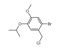 1-bromo-2-(chloromethyl)-5-methoxy-4-(1-methylethoxy)benzene Structure