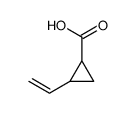 2-ethenylcyclopropane-1-carboxylic acid结构式