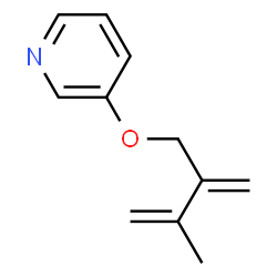 Pyridine, 3-[(3-methyl-2-methylene-3-butenyl)oxy]- (9CI) Structure
