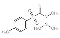 N,N,N-trimethyl-1-(4-methylphenyl)sulfonyl-methanethiohydrazide structure