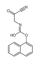 naphthalen-1-yl N-(2-cyano-2-oxoethyl)carbamate Structure
