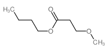 Propanoic acid,3-methoxy-, butyl ester结构式