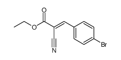 ethyl 3-(4-bromophenyl)-2-cyanoacrylate Structure