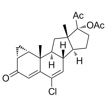 Cyproterone acetate Structure