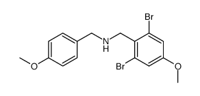 (2,6-Dibromo-4-methoxy-benzyl)-(4-methoxy-benzyl)-amine结构式