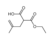 2-(ethoxycarbonyl)-4-methylpent-4-enoic acid结构式