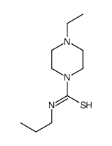4-Ethyl-N-propyl-1-piperazinecarbimidothioic acid Structure