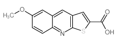 6-Methoxy-thieno[2,3-b]quinoline-2-carboxylic acid Structure