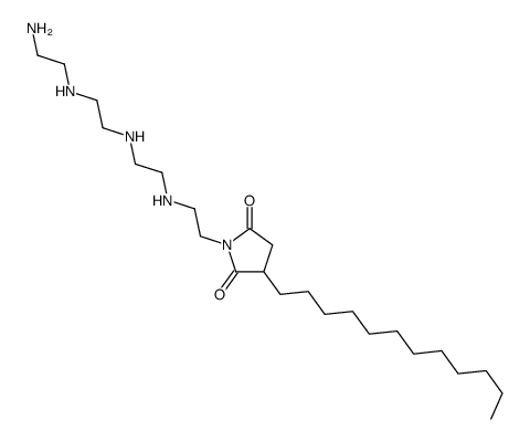 1-[2-[[2-[[2-[(2-aminoethyl)amino]ethyl]amino]ethyl]amino]ethyl]-3-dodecylpyrrolidine-2,5-dione Structure