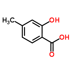 2-Hydroxy-4-methylbenzoic acid structure