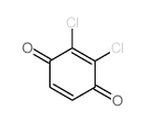 2,3-Dichloro-2,5-cyclohexa-diene-1,4-dione结构式