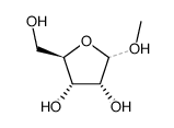 methyl ribofuranoside Structure