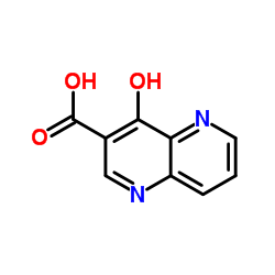 4-Hydroxy-1,5-naphthyridine-3-carboxylicacid Structure
