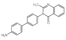 4(3H)-Quinazolinone, 3-(4'-amino[1,1'-biphenyl]-4-yl)-2-methyl-结构式