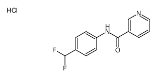 N-[4-(difluoromethyl)phenyl]pyridine-3-carboxamide,hydrochloride结构式