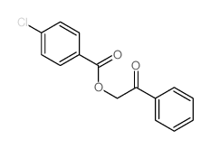 Benzoic acid,4-chloro-, 2-oxo-2-phenylethyl ester结构式