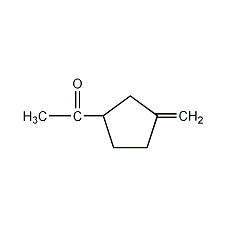 1-(3-亚甲基环戊基)-乙酮结构式